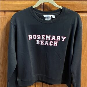 Charcoal Rosemary Beach Medium Crewneck lightweight sweatshirt.  New Destin